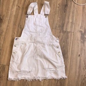 White overall skirt